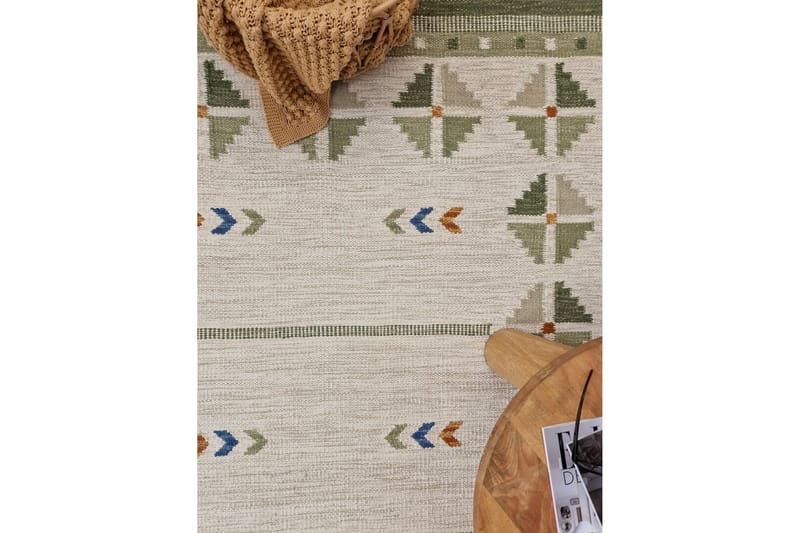 Avesta Ullmatta 80x200 cm Oval - Grön - Textilier & mattor - Mattor - Modern matta - Ullmattor