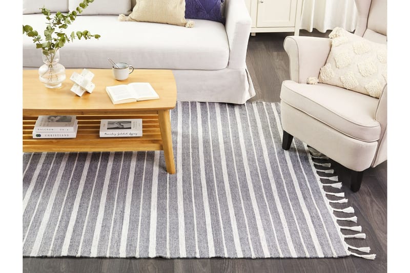 Bademli Ryamatta 160x230 cm - Grå - Textilier & mattor - Mattor - Flatvävda mattor