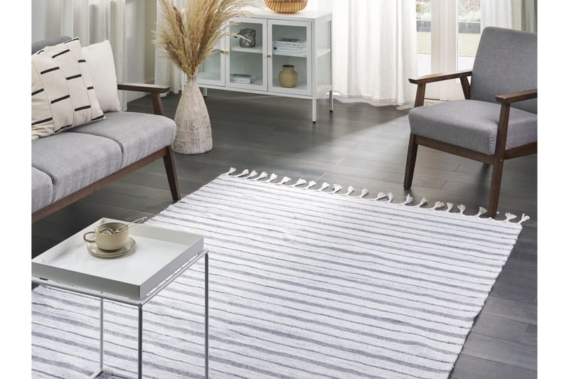 Bademli Ryamatta 160x230 cm - Grå - Textilier & mattor - Mattor - Flatvävda mattor