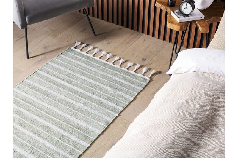 Bademli Ryamatta 80x150 cm - Grön - Textilier & mattor - Mattor - Modern matta - Ryamattor