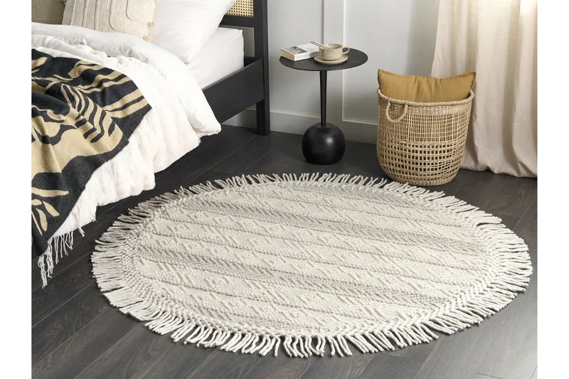 Baltalar Ullmatta 140 cm Rund - Beige - Textilier & mattor - Mattor - Modern matta - Ullmattor