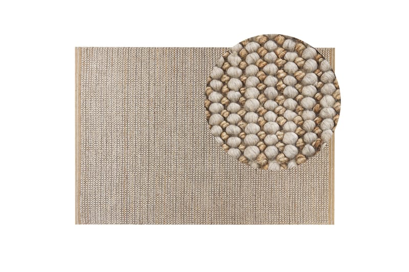 Banoo Ullmatta 140x200 cm Beige - Textilier & mattor - Mattor - Modern matta - Ullmattor