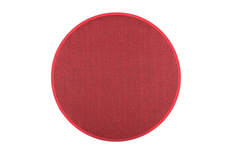 Barrakuda Matta Rund 160 cm Röd - Vm Carpet - Textilier & mattor - Mattor - Modern matta - Jutemattor & sisalmattor