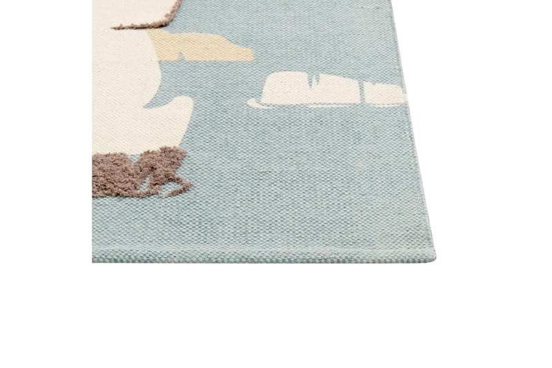 Barus Bomullsmatta 80x150 cm - Blå - Textilier & mattor - Mattor - Modern matta - Bomullsmattor