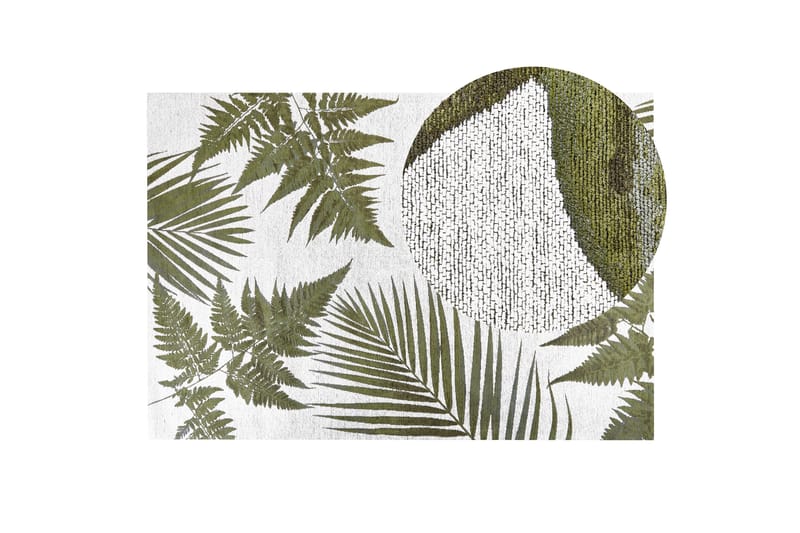 Barzah Ryamatta 140x200 cm - Grön - Textilier & mattor - Mattor - Modern matta - Bomullsmattor