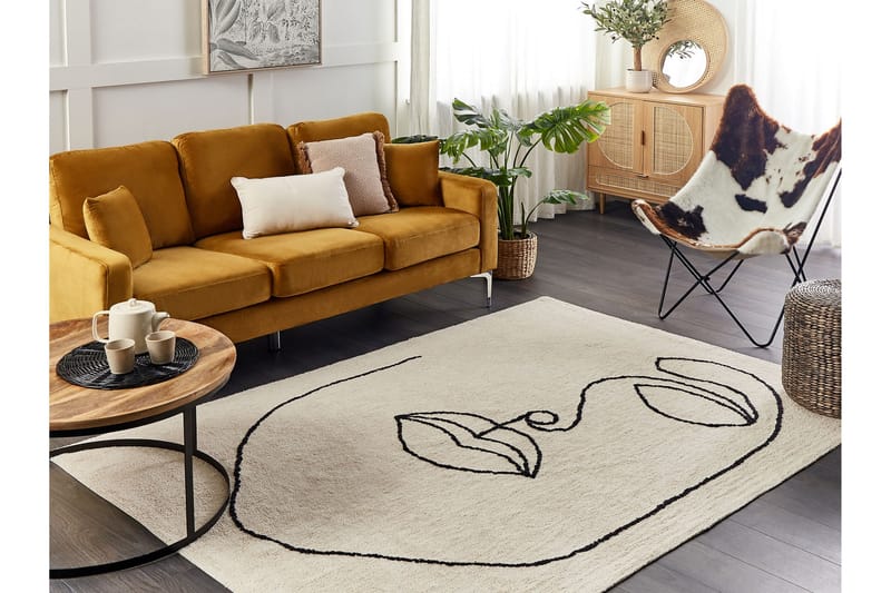 Bayir Ryamatta 160x230 cm Beige - Textilier & mattor - Mattor - Modern matta - Ryamattor