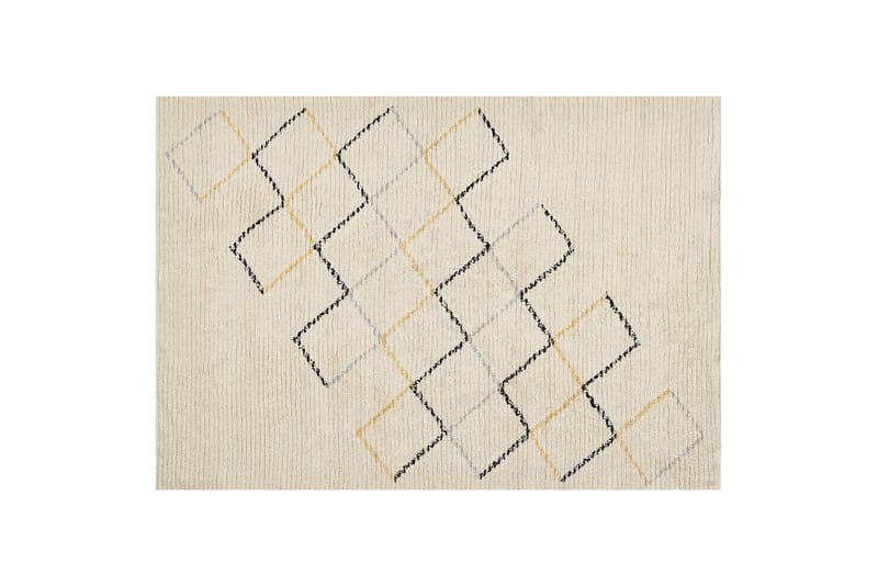 Beige Bomullsmatta 160x230 cm Beige - Bomullsmattor