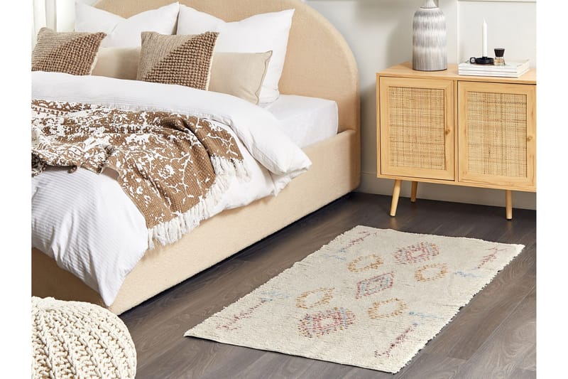 Bettiah Bomullsmatta 80x150 cm - Beige - Textilier & mattor - Mattor - Modern matta - Bomullsmattor