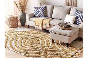 Bingol Ryamatta 140x200 cm - Gul - Textilier & mattor - Mattor - Modern matta - Ryamattor