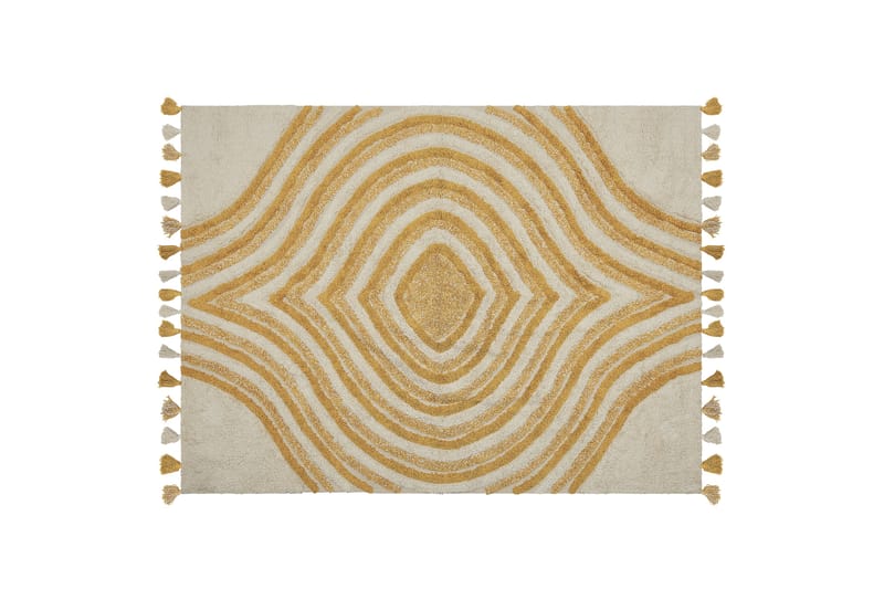 Bingol Ryamatta 160x230 cm Gul - Textilier & mattor - Mattor - Modern matta - Ryamattor