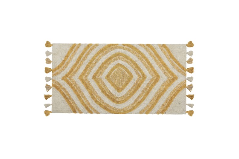 Bingol Ryamatta 80x150 cm - Gul - Textilier & mattor - Mattor - Modern matta - Ryamattor