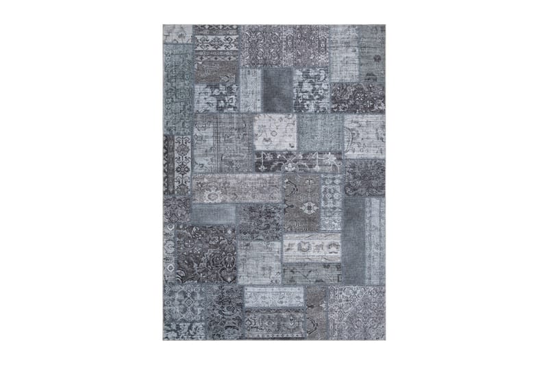 Patchwork Wiltonmatta 160x230 cm Rektangulär, Grå