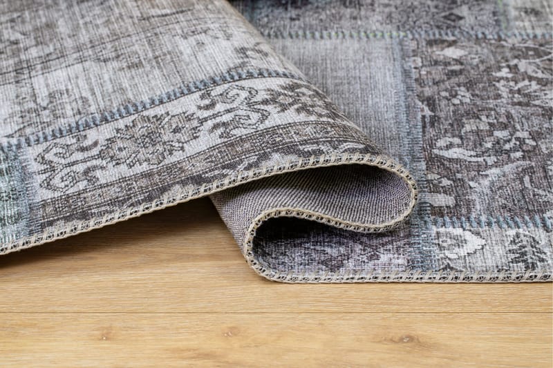 Patchwork Wiltonmatta 240x330 cm Rektangulär - Grå - Textilier & mattor - Mattor - Modern matta - Friezemattor