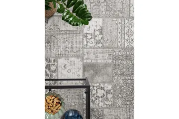 Patchwork Wiltonmatta 80x300 cm Rektangulär - Silver - Textilier & mattor - Mattor - Modern matta - Friezemattor