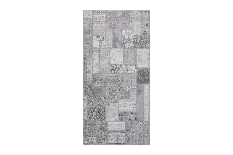 Patchwork Wiltonmatta 80x300 cm Rektangulär, Silver
