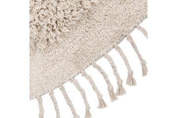 Bitlis Ryamatta 140 cm Rund - Beige - Textilier & mattor - Mattor - Modern matta - Ryamattor