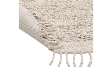 Bitlis Ryamatta 140 cm Rund - Beige - Textilier & mattor - Mattor - Modern matta - Ryamattor
