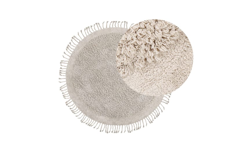 Bitlis Ryamatta 140 cm Rund - Beige - Textilier & mattor - Mattor - Modern matta - Ryamattor