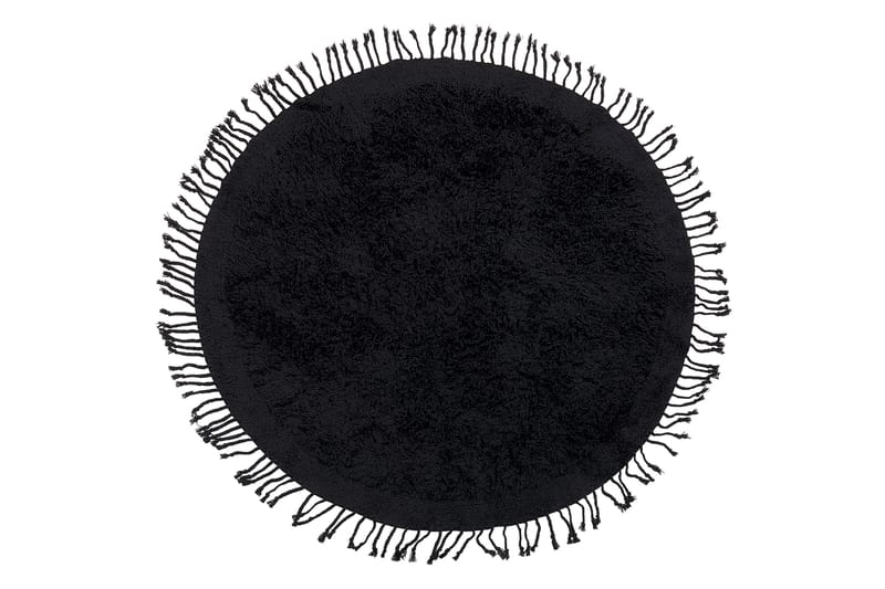 Bitlis Ryamatta 140 cm Rund, Svart