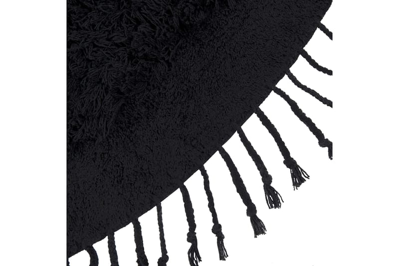 Bitlis Ryamatta 140 cm Rund - Svart - Textilier & mattor - Mattor - Modern matta - Ryamattor