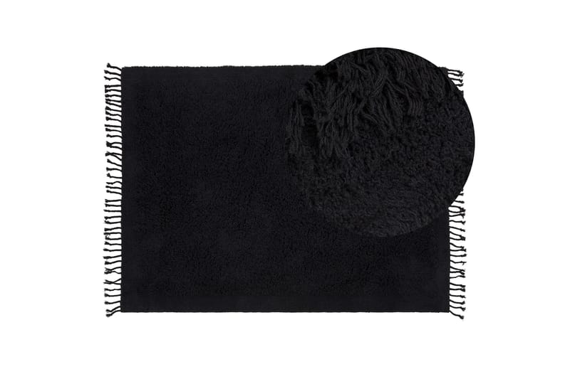 Bitlis Ryamatta 140x200 cm - Svart - Textilier & mattor - Mattor - Modern matta - Bomullsmattor