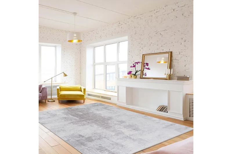 Alexa Bomullsmatta 180x280 cm Rektangulär - Grå - Textilier & mattor - Mattor - Modern matta - Bomullsmattor