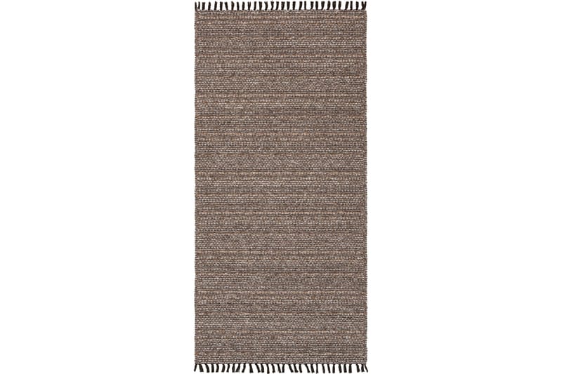 COTTON TOVA Bomullsmatta 70x150 cm Mörkbrun - Horredsmattan - Textilier & mattor - Mattor - Modern matta - Bomullsmattor