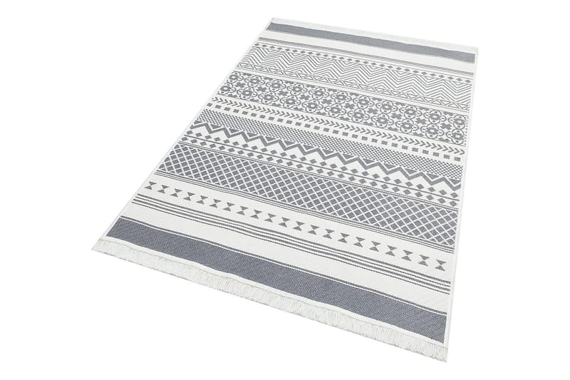 EKO HALI Bomullsmatta 80x150 cm Grå/Vit - Textilier & mattor - Mattor - Modern matta - Bomullsmattor