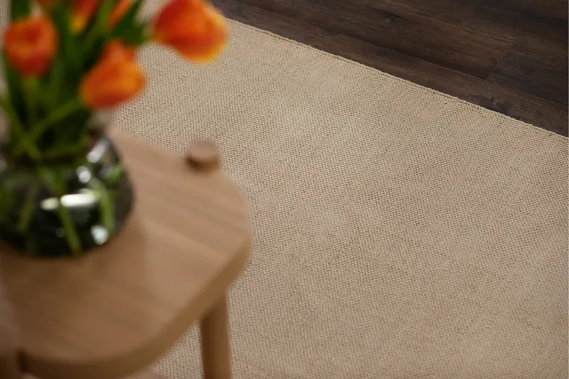 Hemsero Bomullsmatta 200x300 cm - Ljus Linnebrun - Textilier & mattor - Mattor - Modern matta - Bomullsmattor