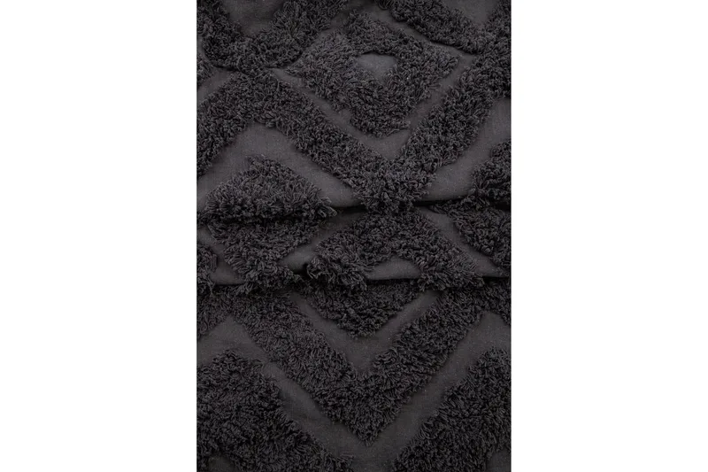 Hilma Bomullsmatta Rektangulär 250x350 cm - Mörkgrå - Textilier & mattor - Mattor - Modern matta - Bomullsmattor