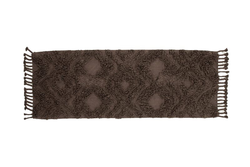 Hilma Bomullsmatta Rektangulär 70x200 cm - Brun - Textilier & mattor - Mattor - Modern matta - Bomullsmattor