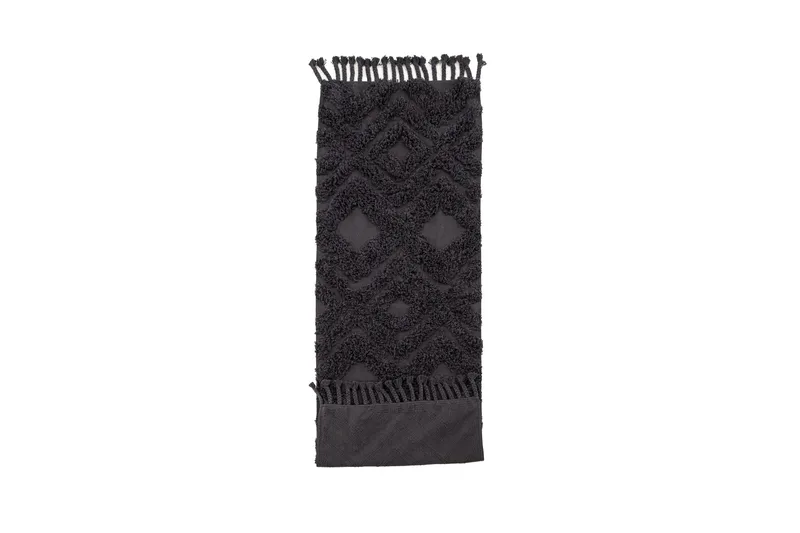 Hilma Bomullsmatta Rektangulär 70x200 cm - Mörkgrå - Textilier & mattor - Mattor - Modern matta - Bomullsmattor