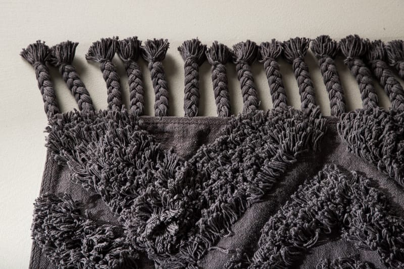 Hilma Bomullsmatta Rektangulär 70x200 cm - Mörkgrå - Textilier & mattor - Mattor - Modern matta - Bomullsmattor