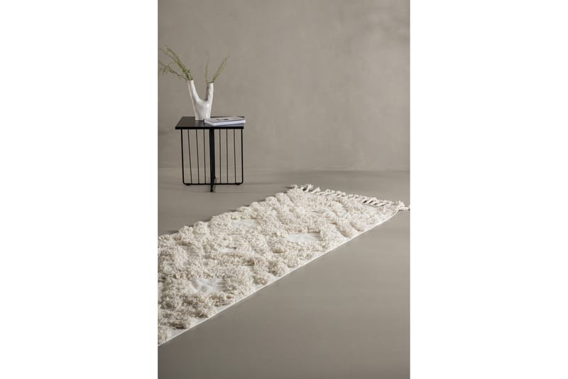 Hilma Bomullsmatta Rektangulär 70x200 cm - Vit - Textilier & mattor - Mattor - Modern matta - Bomullsmattor