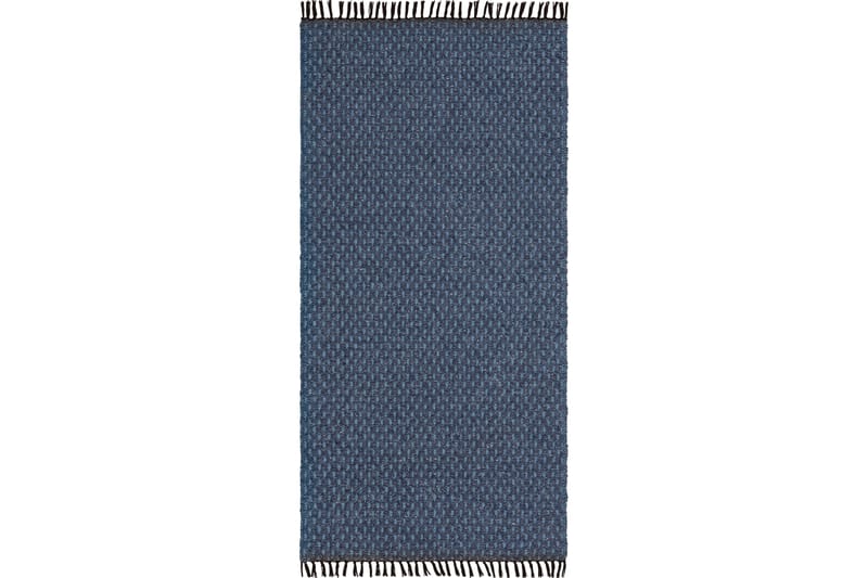 JULIE Bomullsmatta 70x350 cm Blå - Horredsmattan - Bomullsmattor - Små mattor