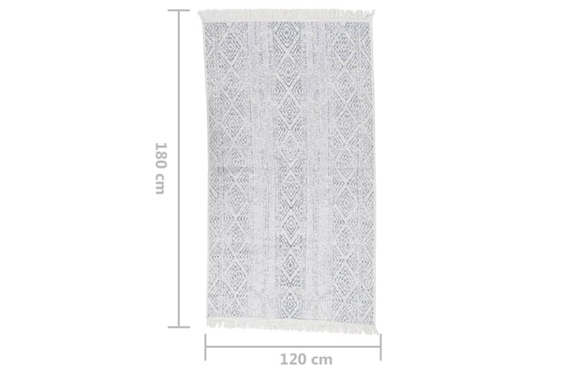 Matta ljusgrå 120x180 cm bomull - Grå - Textilier & mattor - Mattor - Modern matta - Bomullsmattor
