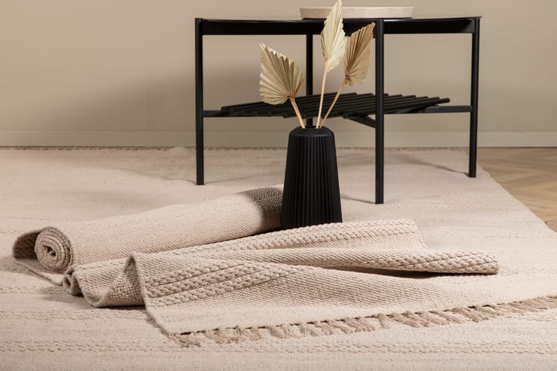 Nico Bomullsmatta 160x230 cm - Beige - Textilier & mattor - Mattor - Modern matta - Bomullsmattor