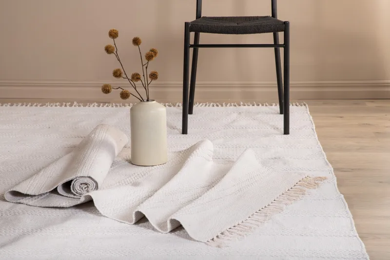 Nico Bomullsmatta 160x230 cm - Off White - Textilier & mattor - Mattor - Modern matta - Bomullsmattor