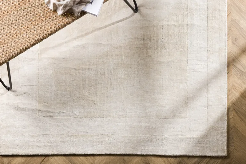 Boston Viskosmatta 160x230 cm - Vit - Textilier & mattor - Mattor - Modern matta - Viskosmattor