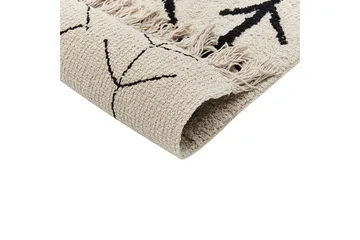 Bozkir Bomullsmatta 160x230 cm - Beige - Textilier & mattor - Mattor - Modern matta - Bomullsmattor