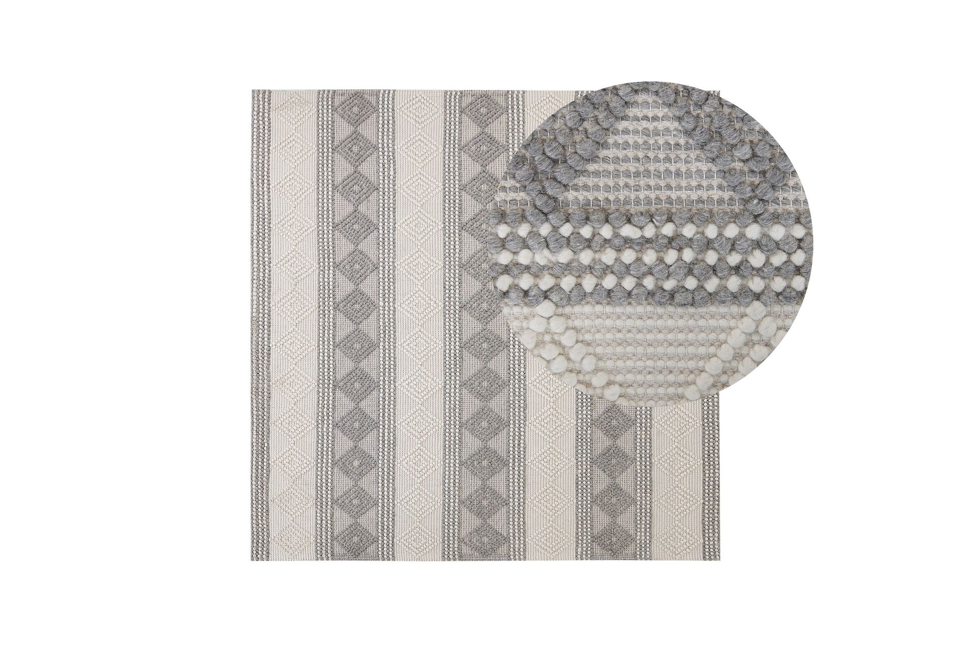 Bozova Ullmatta 200x200 cm Beige - Textilier & mattor - Mattor - Modern matta - Ullmattor