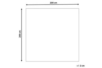 Bozova Ullmatta 200x200 cm - Beige - Textilier & mattor - Mattor - Modern matta - Ullmattor