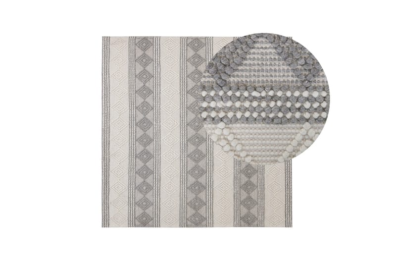 Bozova Ullmatta 200x200 cm - Beige - Textilier & mattor - Mattor - Modern matta - Ullmattor