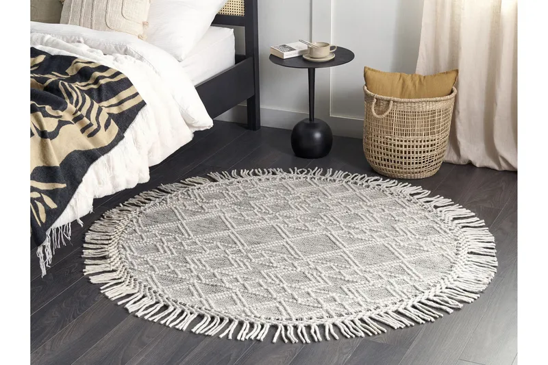 Buldan Ullmatta 140 cm Rund, Grå