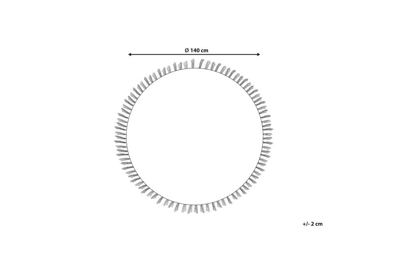Buldan Ullmatta 140 cm Rund - Grå - Textilier & mattor - Mattor - Modern matta - Ullmattor
