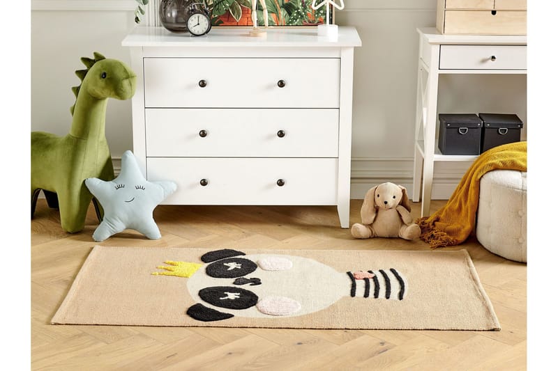 Bunan Bomullsmatta 80x150 cm - Beige - Textilier & mattor - Mattor - Modern matta - Bomullsmattor