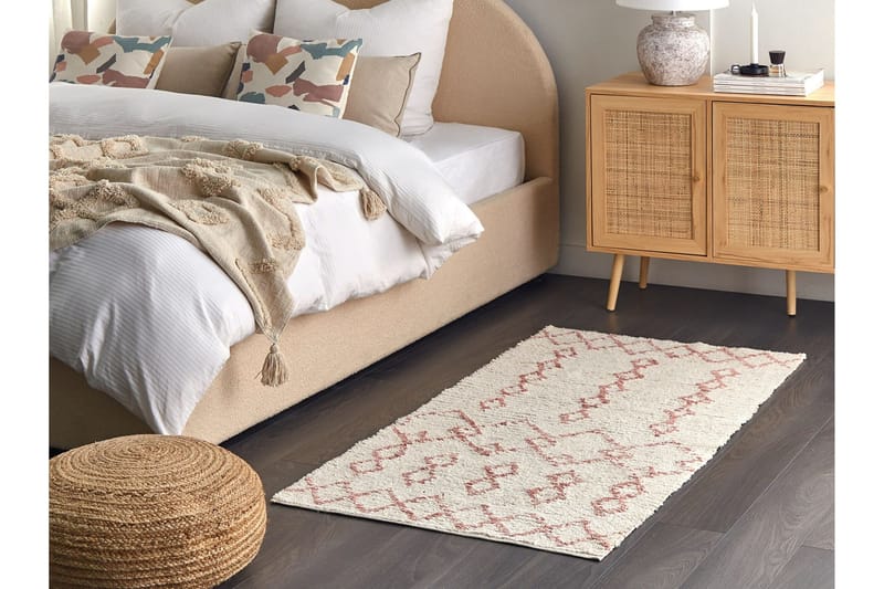 Buxar Bomullsmatta 80x150 cm - Beige - Textilier & mattor - Mattor - Modern matta - Bomullsmattor