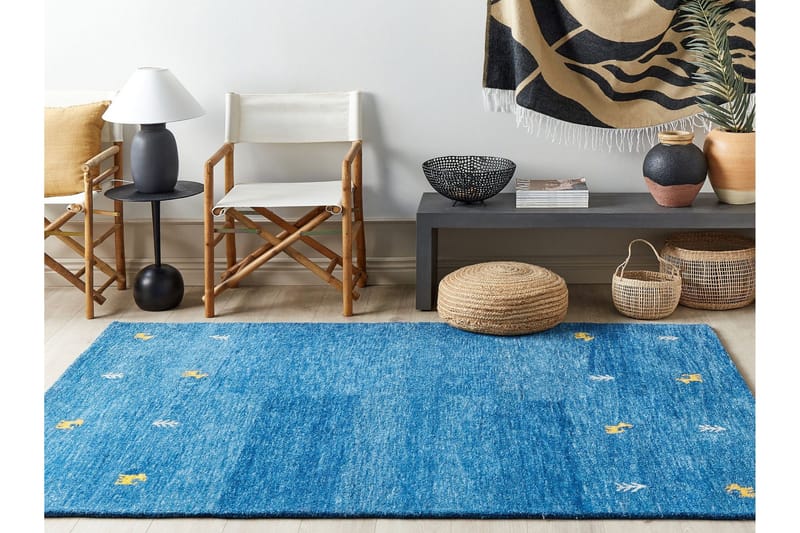 Calti Ryamatta 160x230 cm - Blå - Textilier & mattor - Mattor - Modern matta - Ryamattor