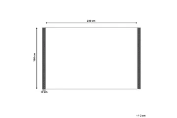 Cetmi Bomullsmatta 160x230 cm - Beige - Textilier & mattor - Mattor - Modern matta - Bomullsmattor