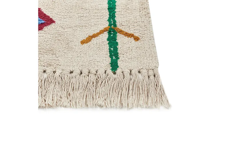 Cetmi Bomullsmatta 160x230 cm - Beige - Textilier & mattor - Mattor - Modern matta - Bomullsmattor